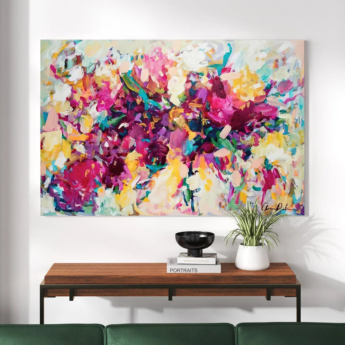 "Invitation" Painting Print on Canvas by Amira Rahim
