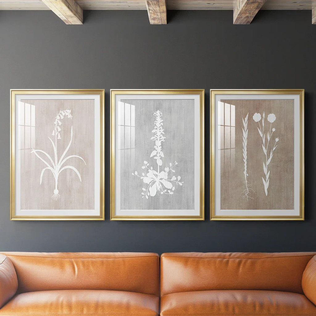 " Botany Beauty I " 3 - Pieces Painting Print