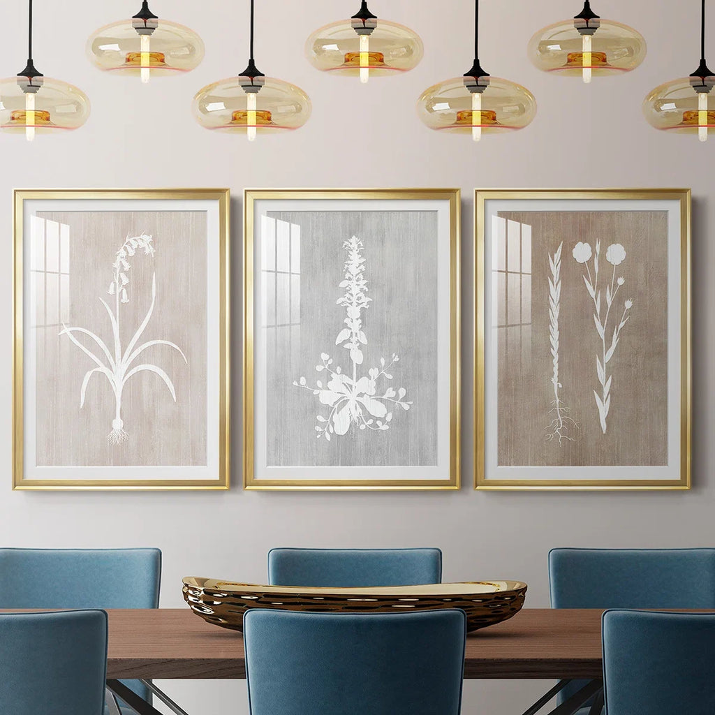 " Botany Beauty I " 3 - Pieces Painting Print