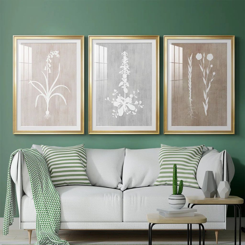 " Botany Beauty I " 3 - Pieces Painting Print